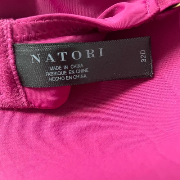 Natori BUNDLE Pure Luxe Underwire T-Shirt Bra Tan and Burgundy EUC Size 32D - Picture 15 of 16